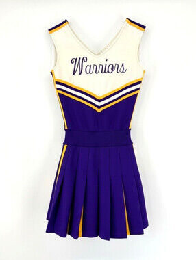Vintage Varsity Spirit Fashions 'Warriors Purple & Gold Cheerleading Dress Sz 6?